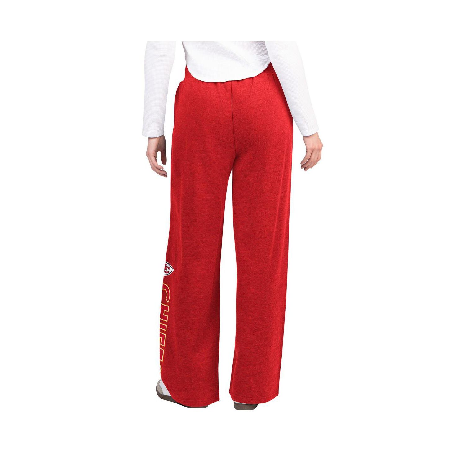 Women's Red Kansas City Chiefs Field Wide Leg Sweatpants