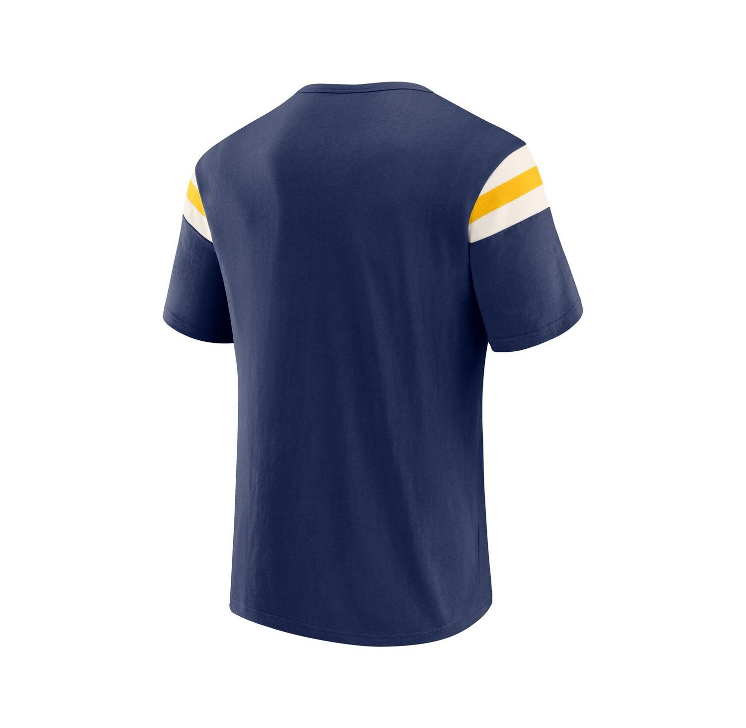 Darius Rucker Collection by Men's Navy Milwaukee Brewers Distressed Sleeve Stripe T-Shirt