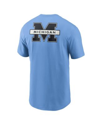 Men's Valor Blue Michigan Wolverines Record Shattered 2-Hit T-Shirt