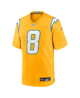 Men's Omarion Hampton Gold Los Angeles Chargers Alternate Charger Power Game Player Jersey