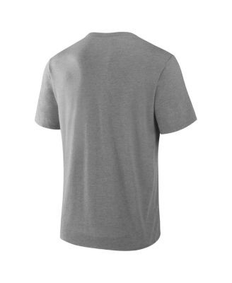 Men's Heather Gray Los Angeles Dodgers Nostalgia Tri-Blend T-Shirt