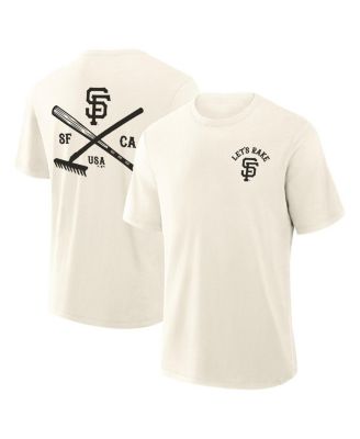 Fanatics - Men's Cream San Francisco Giants Nostalgia Stadium Slub T-Shirt