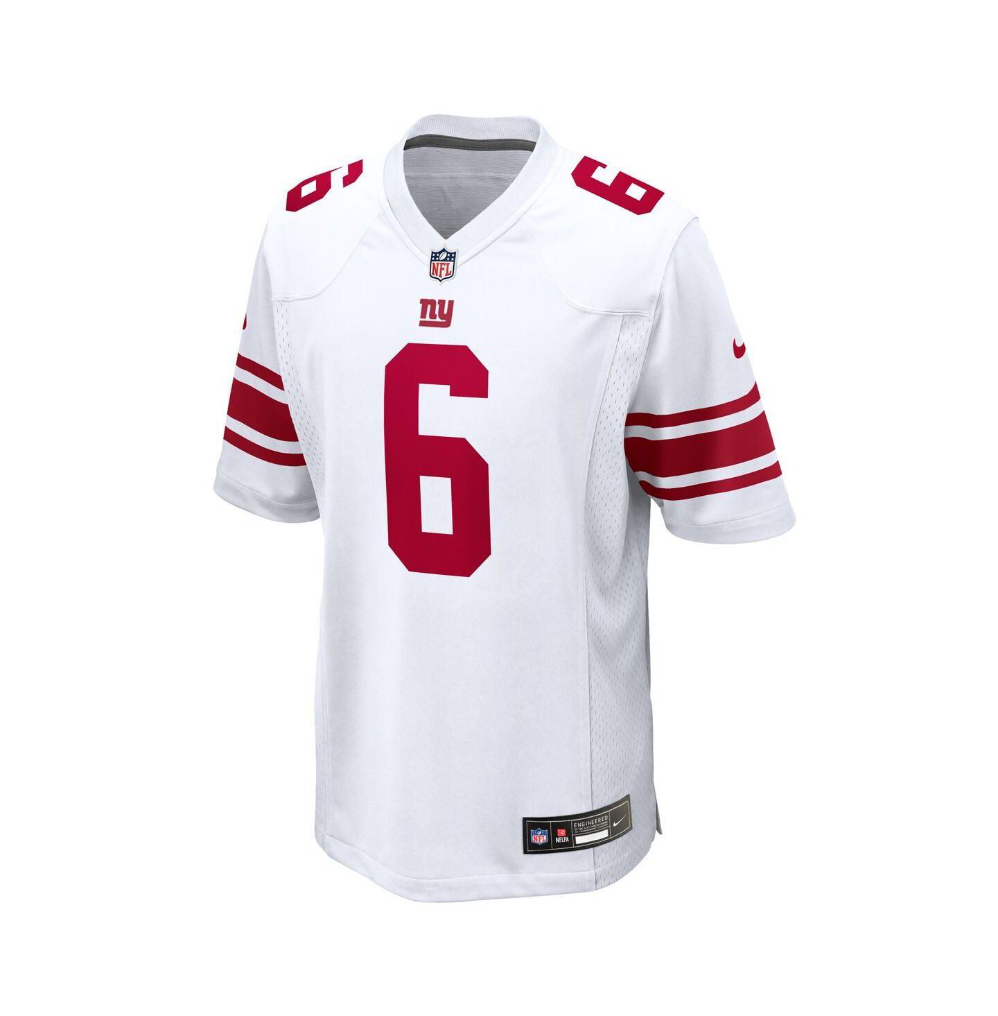 Мужское игровое джерси Nike Jaxson Dart New York Giants, White — фото 2