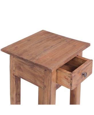 Plant Stand Solid Mahogany Wood, 11.8" x 11.8" x 29.5"