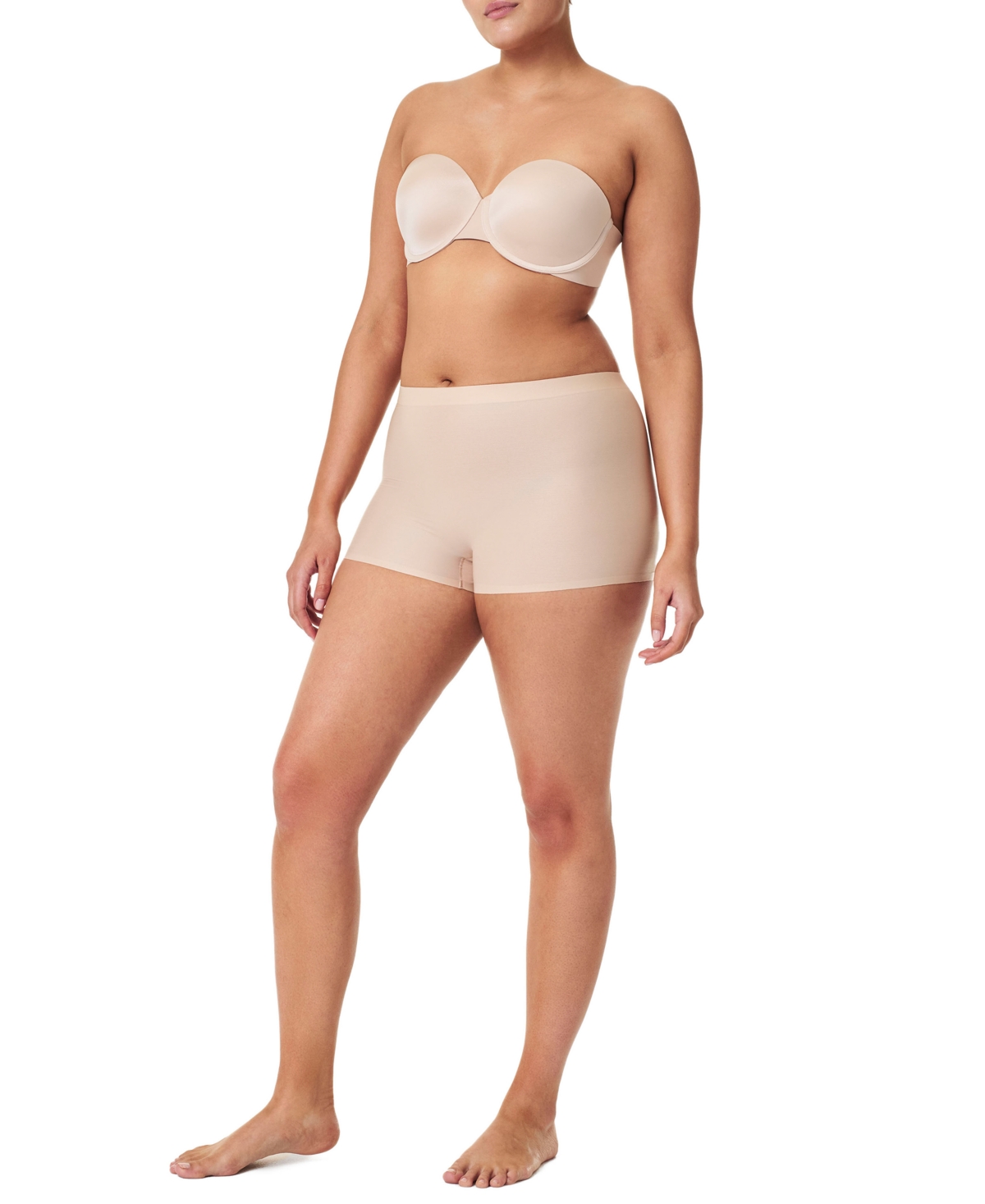 Spanx Sheer Power High-rise Control Boyshorts In Neutral