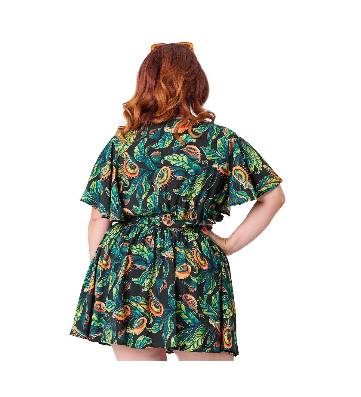 Unique Vintage Plus 1960s Dottie Crop Top