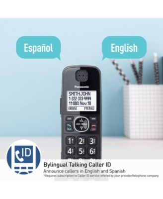 DECT 6.0 Expandable Cordless Phone System with Answering Machine and Call Blocking - 3 Handsets - Metallic Black