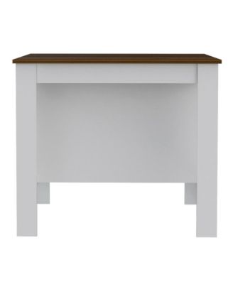 D x  40.5 W x  35.4 H  Cala Kitchen Island White / Walnut MDF