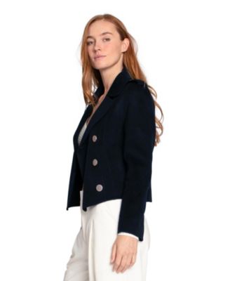 Women's Love Me Now Wool Blend Military Style Coat