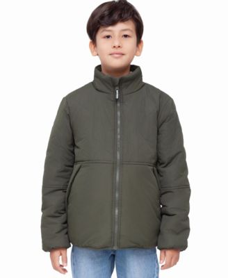 Little and Big Boys' Reversible Lightweight Fleece Jacket