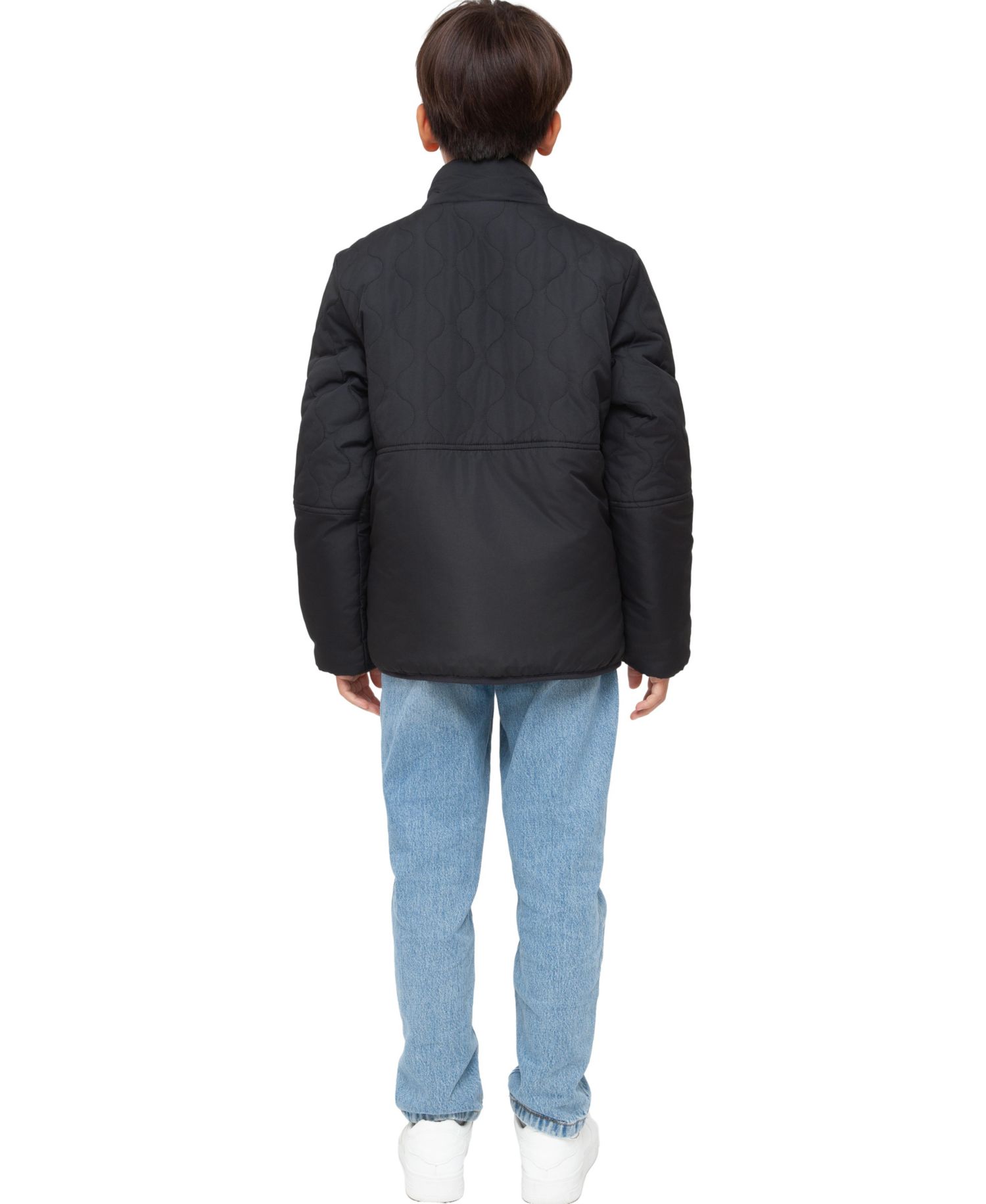 Little and Big Boys' Reversible Lightweight Fleece Jacket