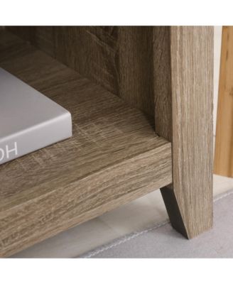 60" W x 23.5" H Electric Cabinet Fireplace w/ Mantel, TV Sd