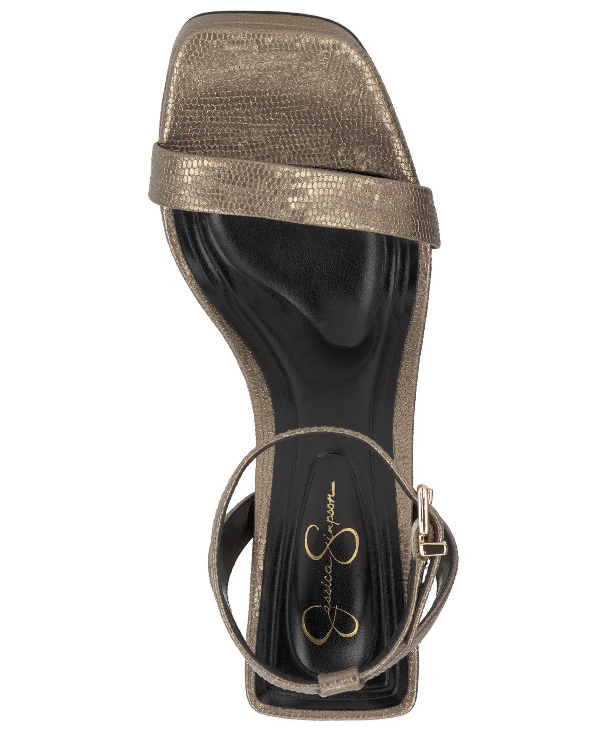 Jessica Simpson Adonia Ankle Strap Platform Sandal In Gray