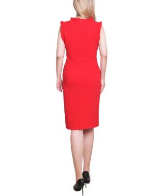 Women's Sleeveless Ruffle Detail Dress