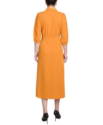 Women's Elbow Sleeve Midi Dress