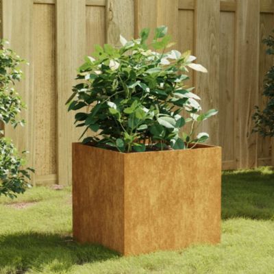 Medium Corten Steel Decorative Inlay Planter
