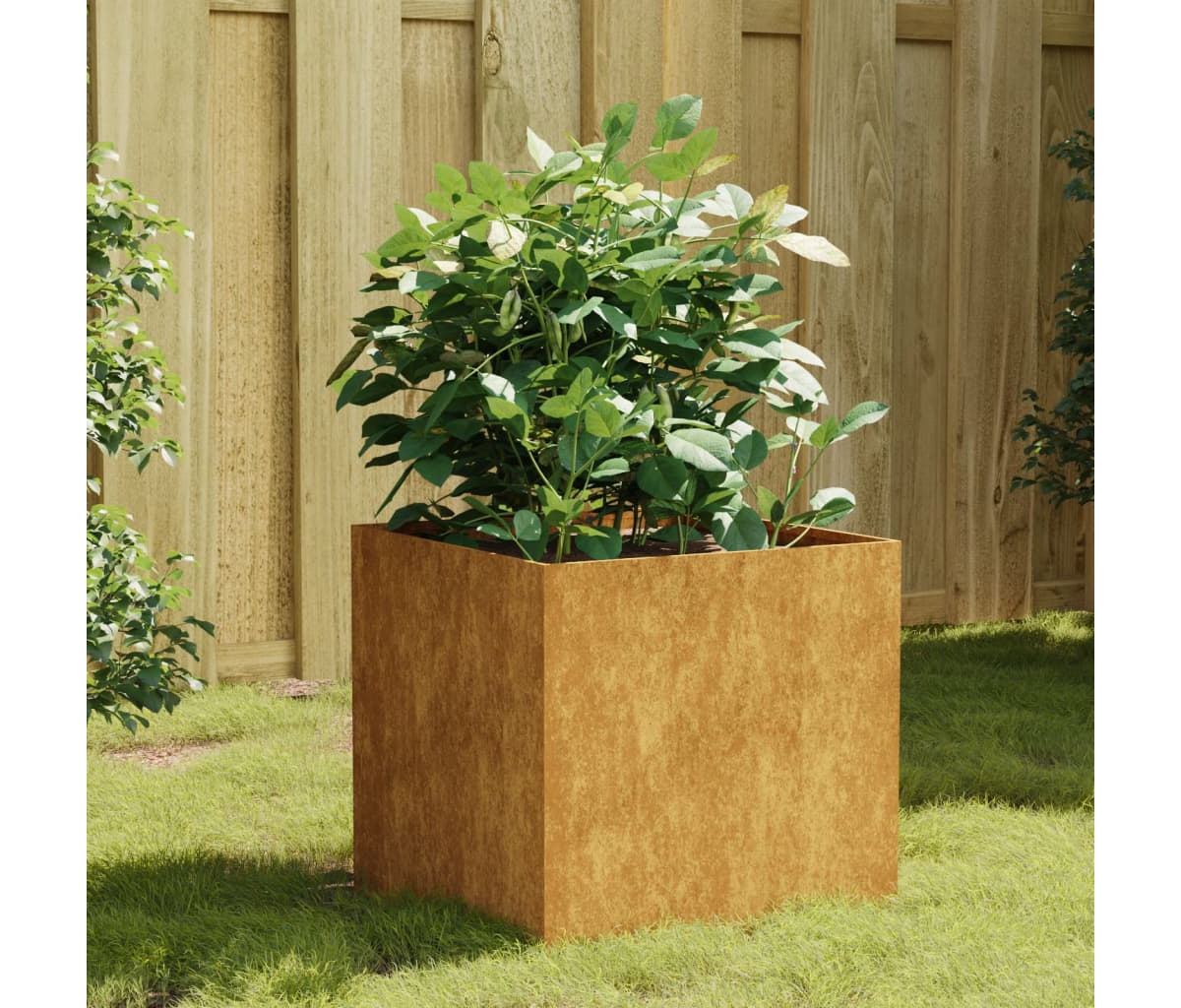 Planter Rusty Corten steel Medium Decorative Inlays Planter