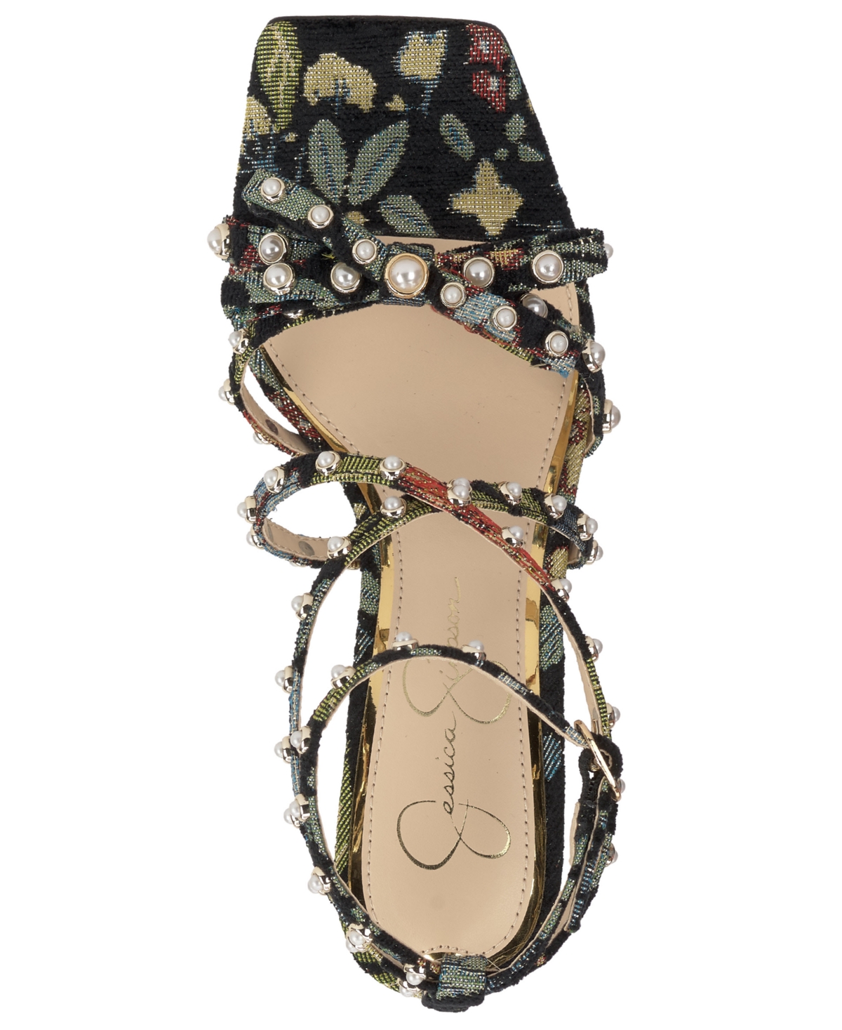 Jessica Simpson Women's Loelva Strappy Studded Dress Sandals In Multi