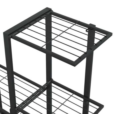 Powder-coated metal  Plant Stand, 37.2 in x 9.8 in x 36.4 in