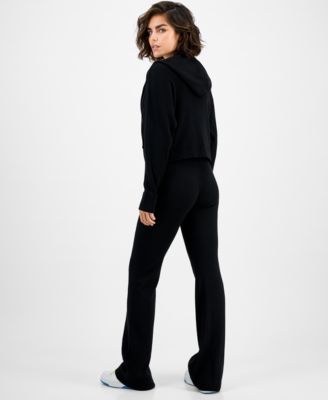 Women's Flaminia Ribbed Zip Hoodie, Flaminia Ribbed Knit Bralette & Flaminia Ribbed Knit Flare Pants