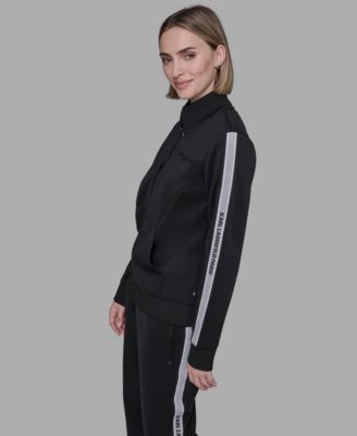 Petite Logo Detail Zip-Up Jacket