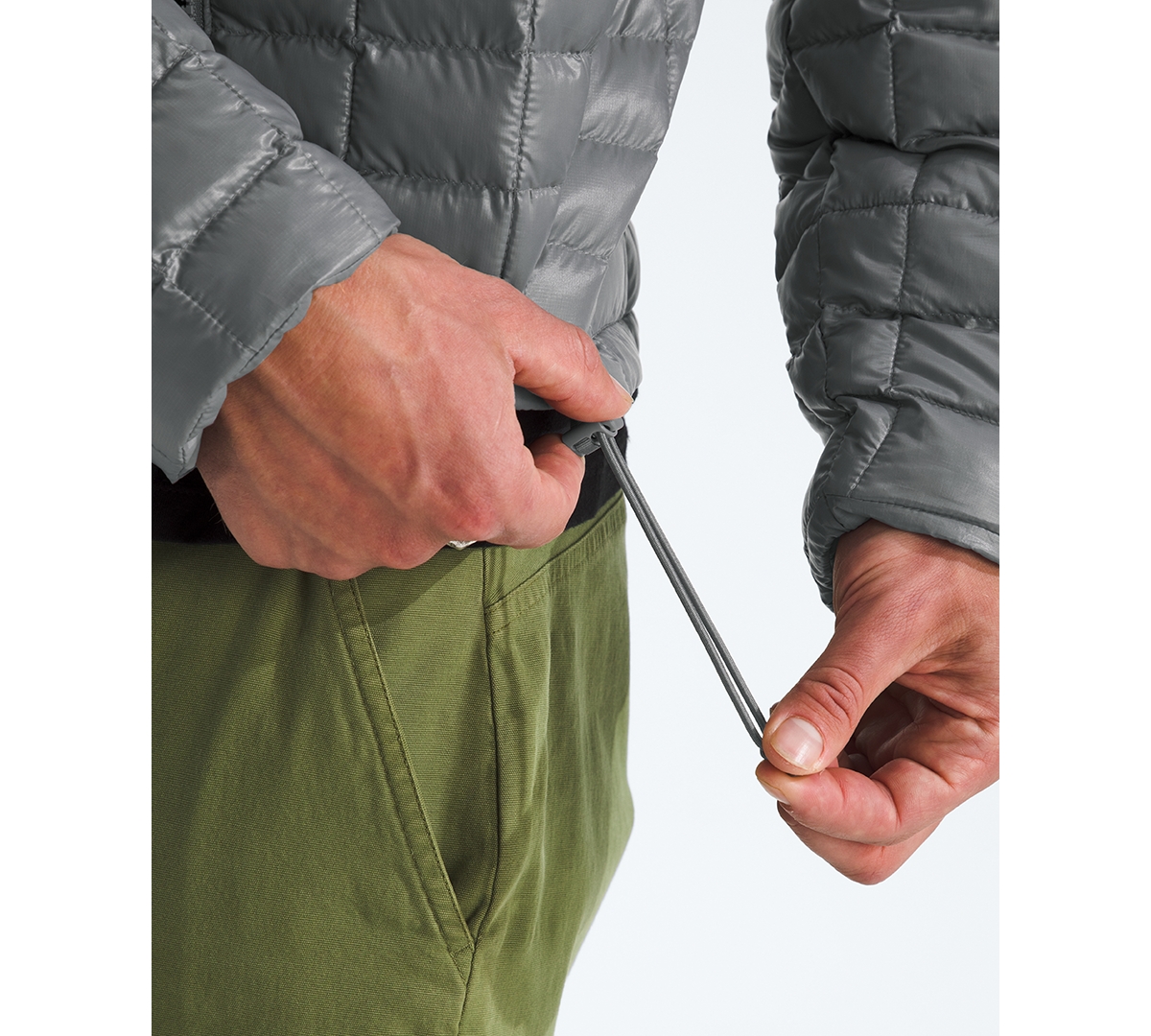 The North Face Thermoball Quilted Jacket In Gray