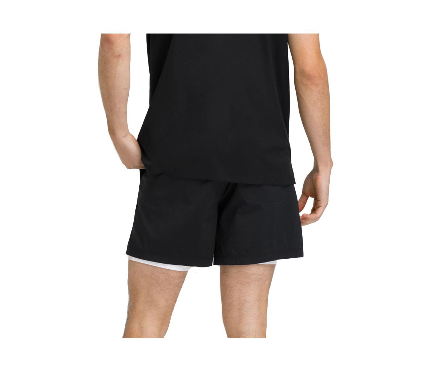 Мужские шорты Wilson Volley 6 Inch Tennis Shorts, цвет: Чёрный — фото 2