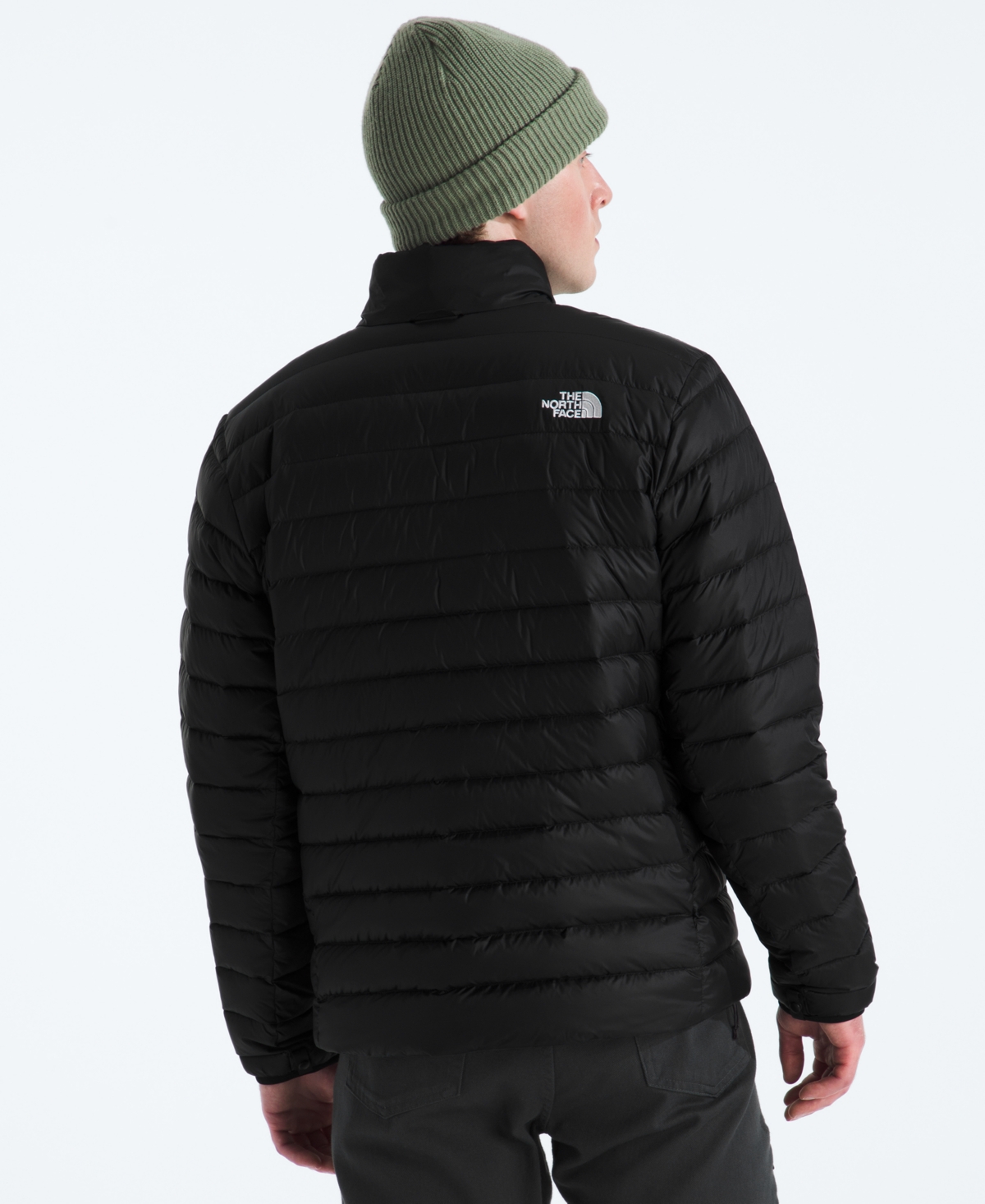 The North Face Padded High Neck Jacket With Side Pockets In Black
