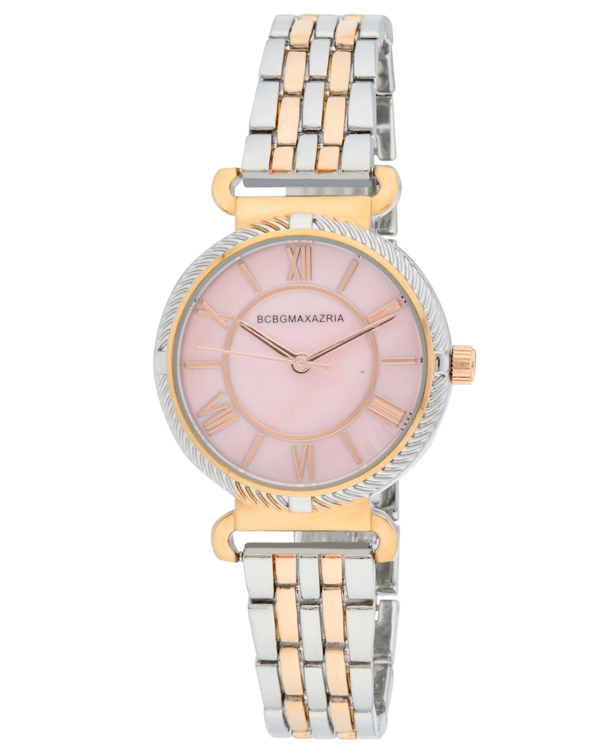 Bcbgmaxazria Women's Alara Two Tone Stainless Steel Bracelet Watch, 31mm
