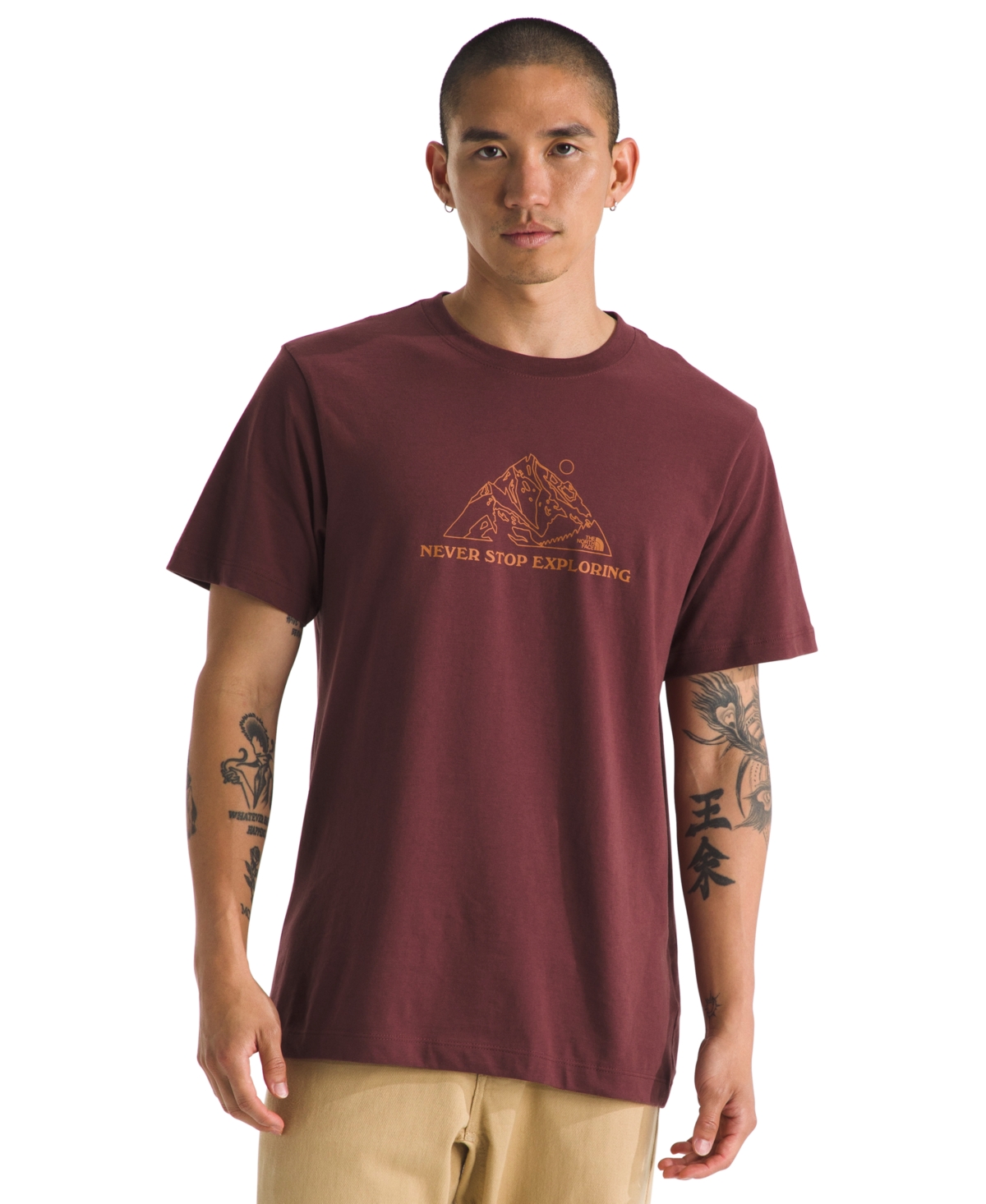 The North Face Men's Evolution Base Short Sleeve Graphic T-Shirt - Sumac