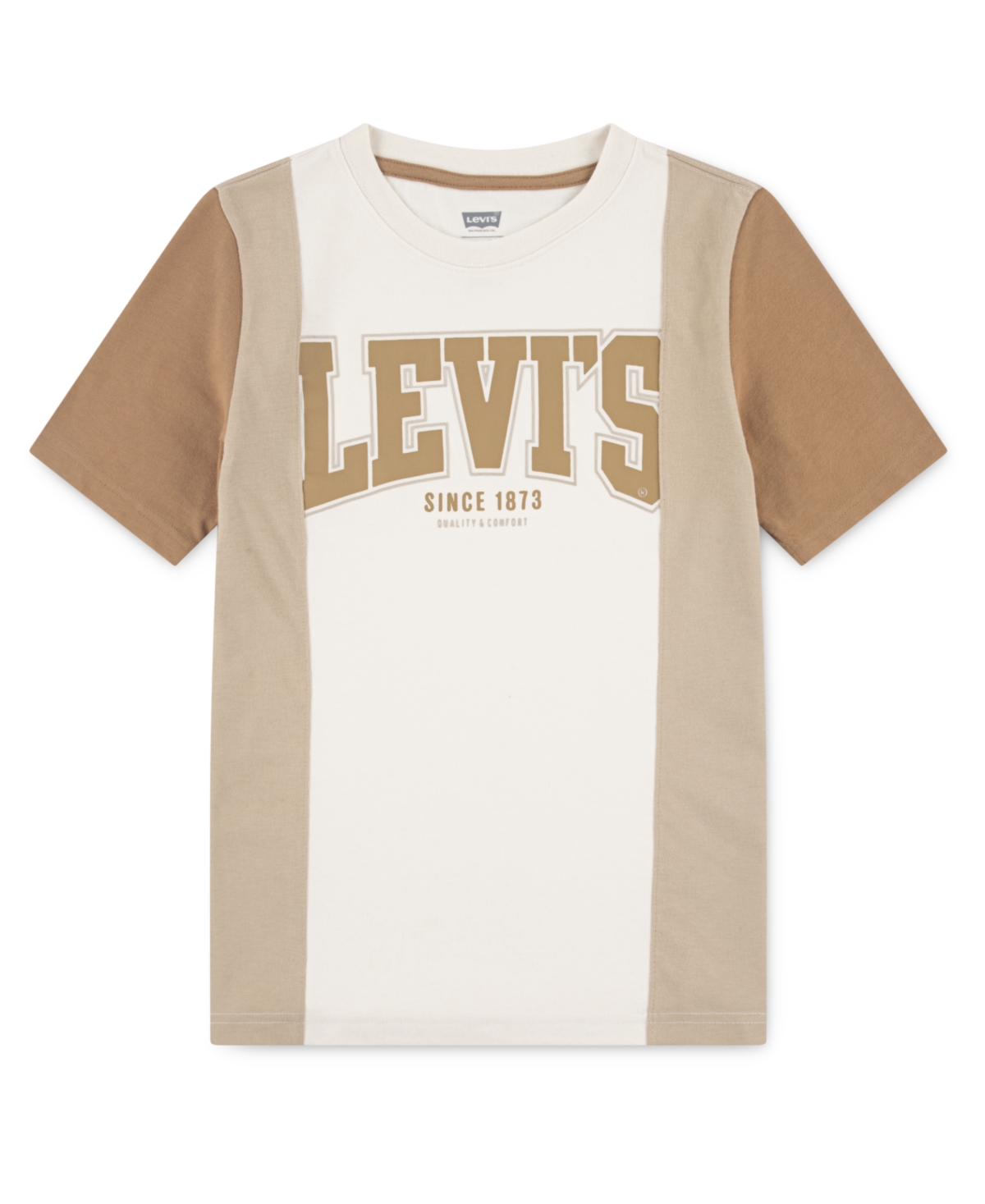 Levi's Big Boys Tri Colorblock Short Sleeve T-shirt In Multi