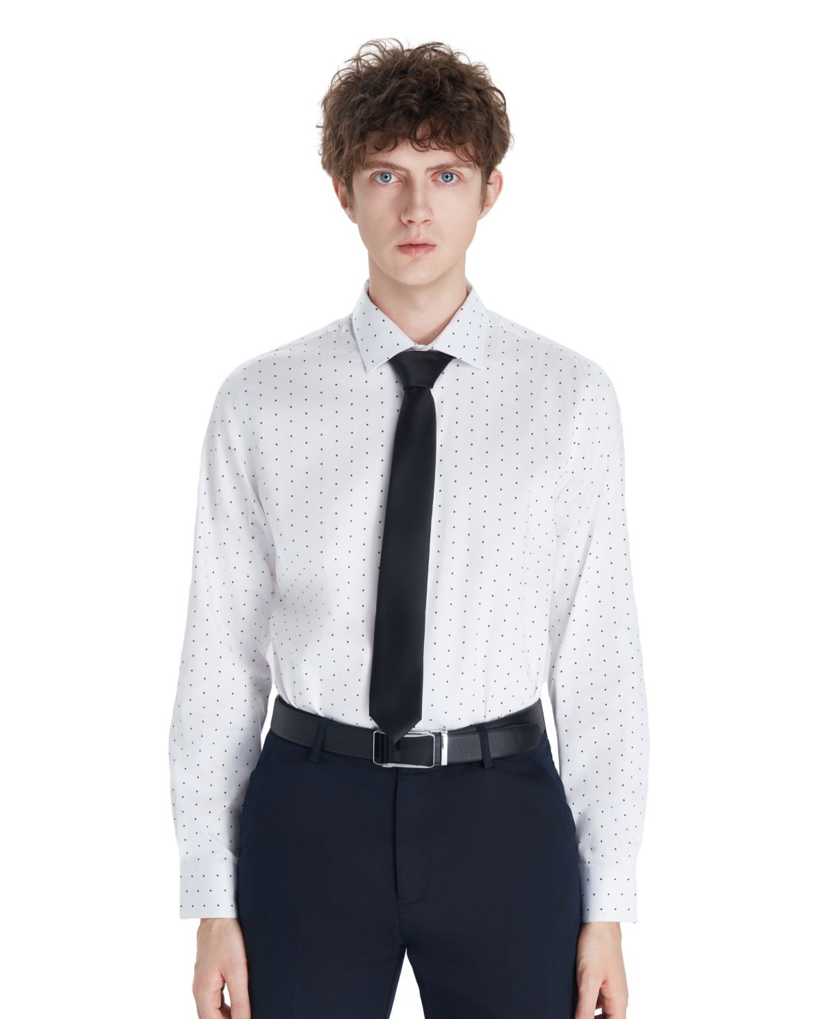 Мужская рубашка с ровным точечным принтом, эксклюзивная модель Macy's