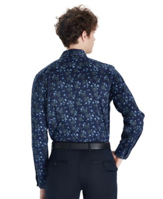Men's Tossed Bouquet Print Dress Shirt, Macy's Exclusive