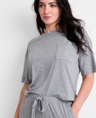 Women's 2-Piece Short-Sleeve T-Shirt and Joggers Pajama Set