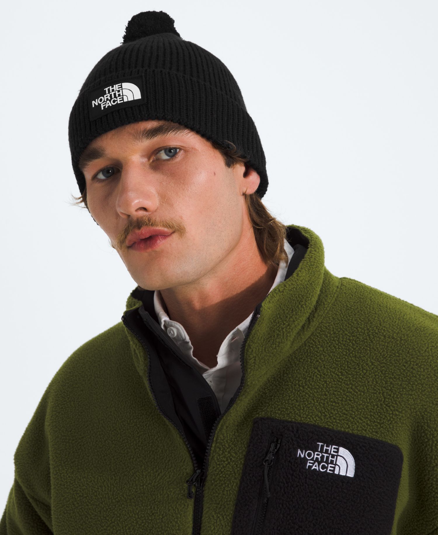 Men's Logo Box Pom Beanie