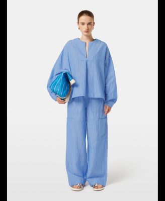 Women's Scotch and Soda Cotton Linen bib shirt