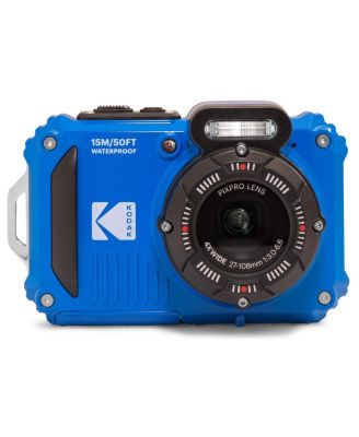 PIXPRO WPZ2 16MP Full HD Waterproof Rugged Digital Camera, Blue, Bundle with 32GB Memory Card and Camera Bag