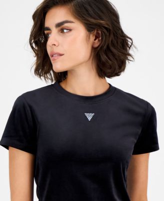 Women's Couture Short-Sleeve Regular Velour T-Shirt 