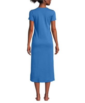 Women's Cotton Short Sleeve Midcalf Nightgown