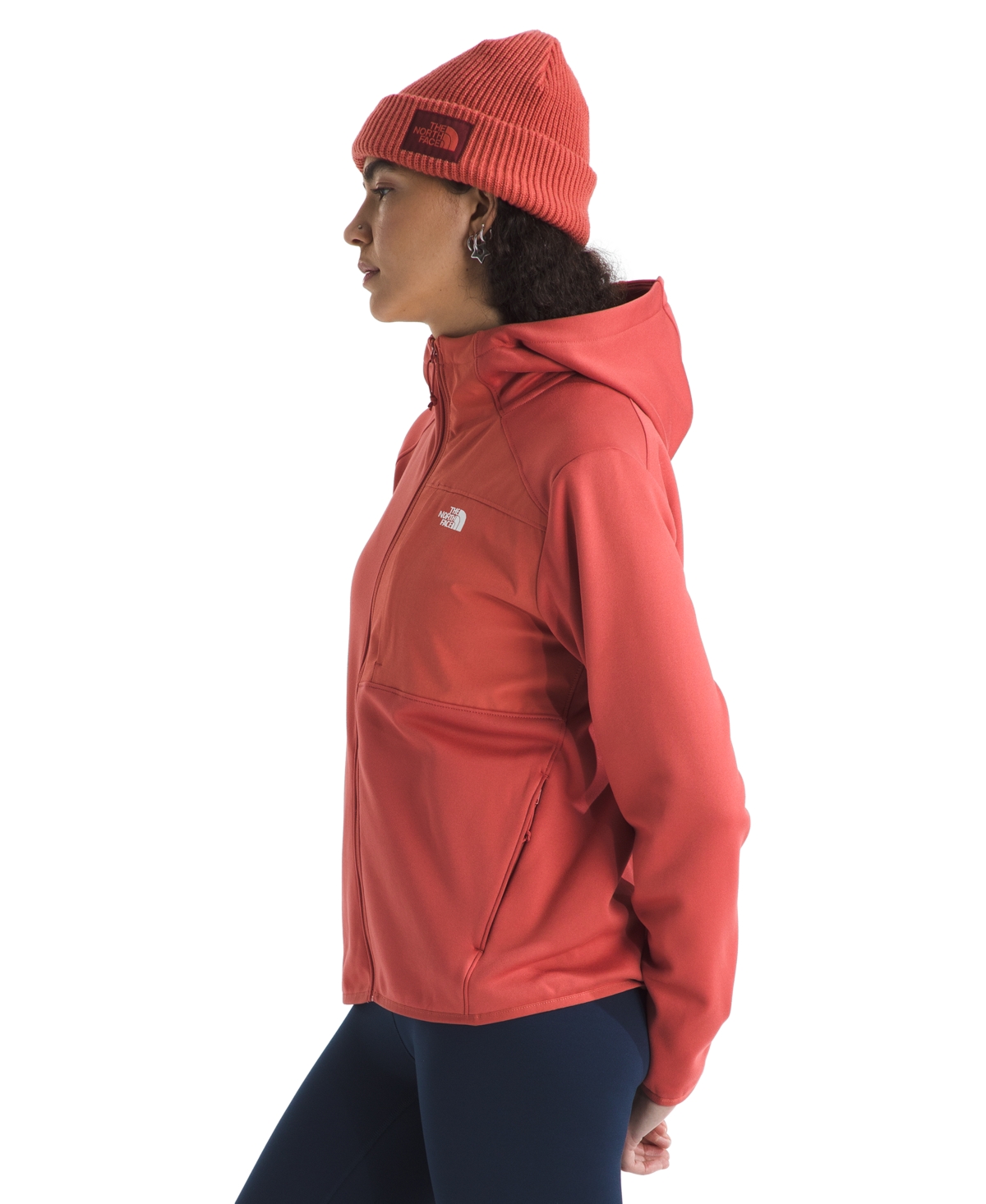 The North Face Women's Performance Fleece Full Zip Hoodie In Red