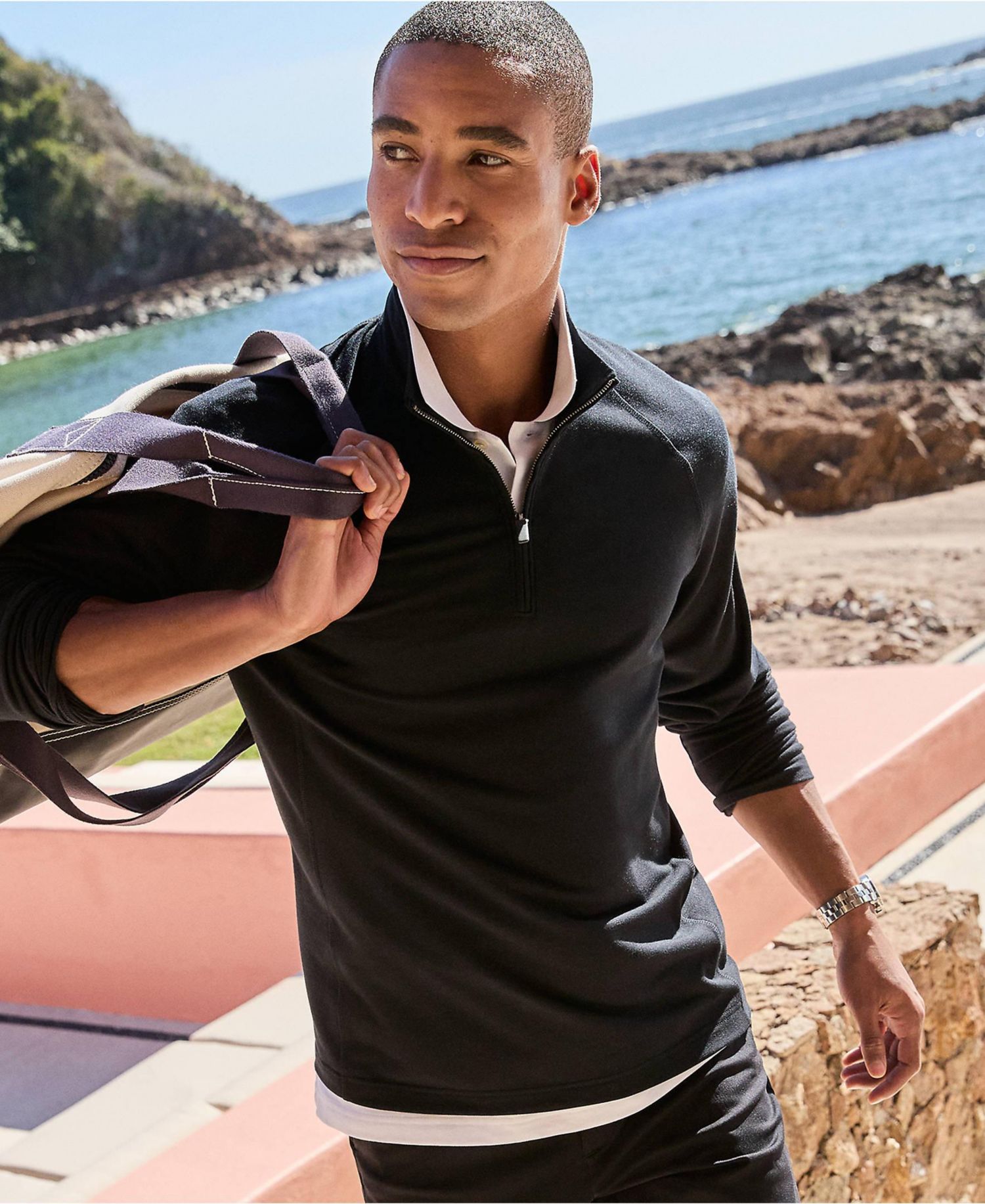 Men's Long Sleeve Flex Performance Quarter Zip