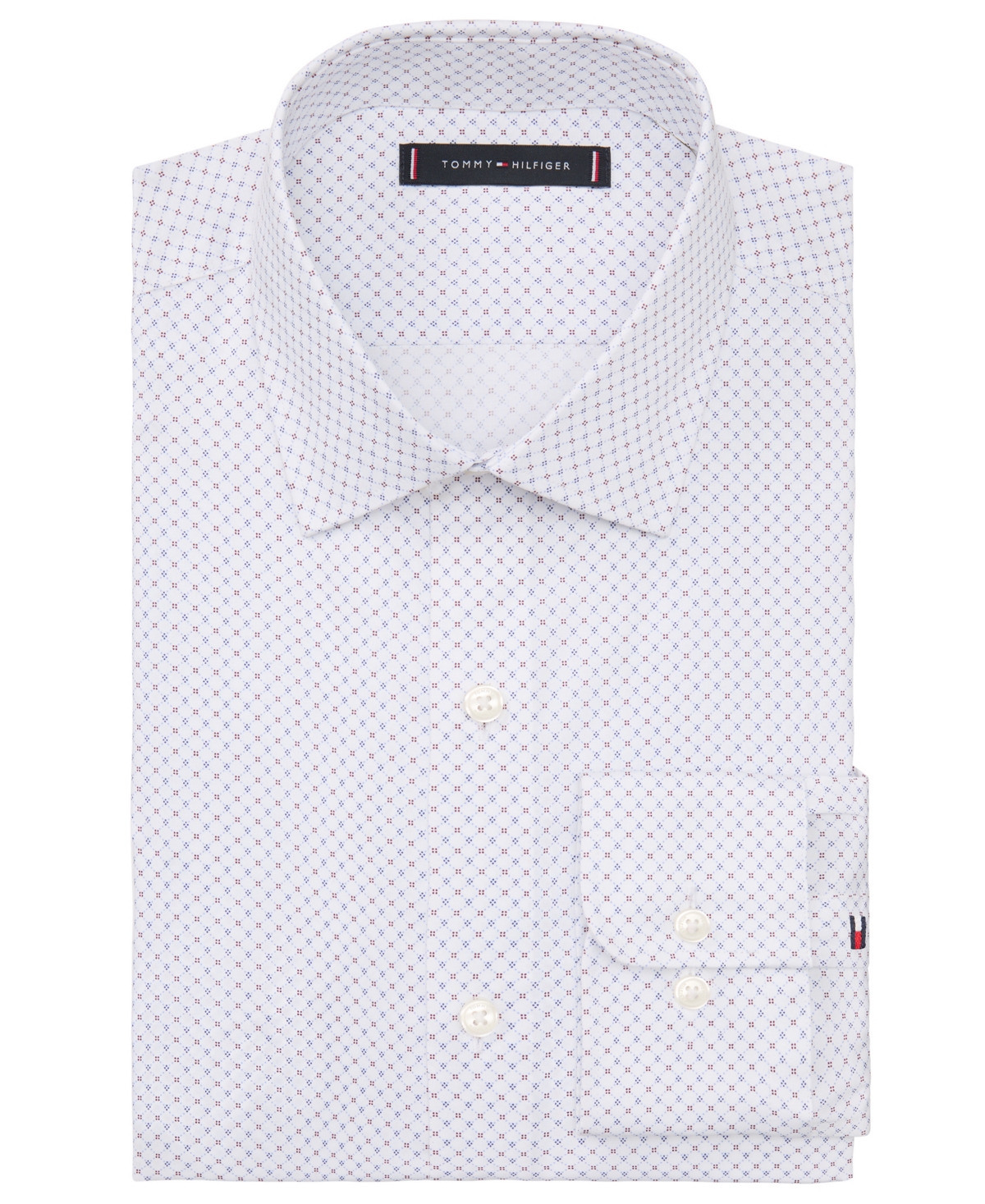 Tommy Hilfiger Men's Th Flex Slim Fit Dress Shirt
