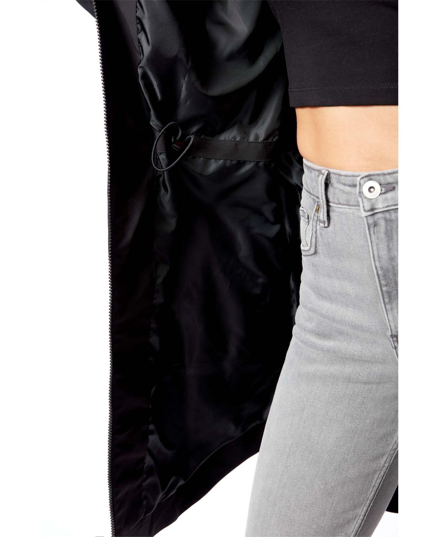 Women's Kusawa | Mid-length Hooded Drawstring-waist Raincoat