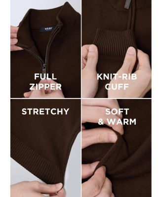 Boy's Full Zip Cardigan Sweater