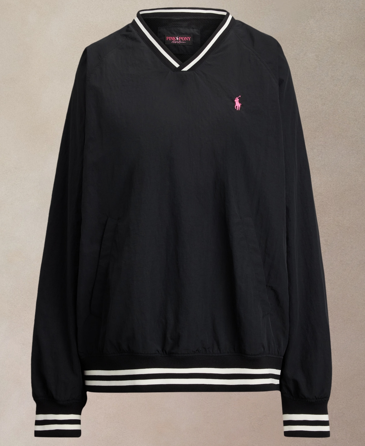 Polo Ralph Lauren Women's Pink Pony V-Neck Pull-On Top