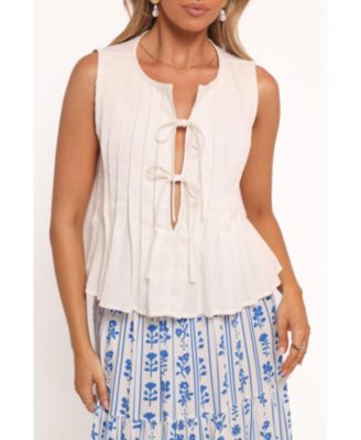 Women's Delia Pleat Tie Top