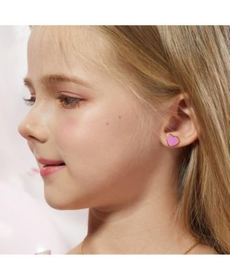 Petit Love Studs in Rose