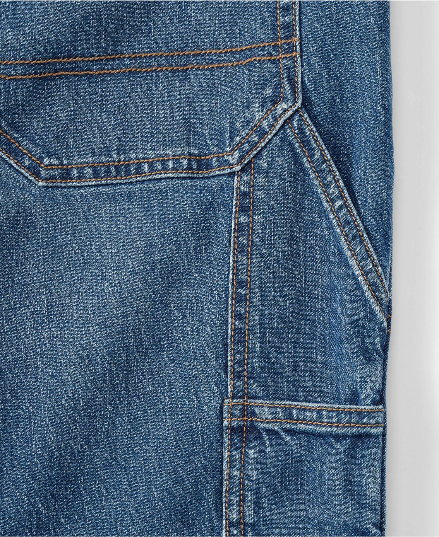 Women's Plus Size Soft Denim High Rise Rail Straight Leg Utility Jeans