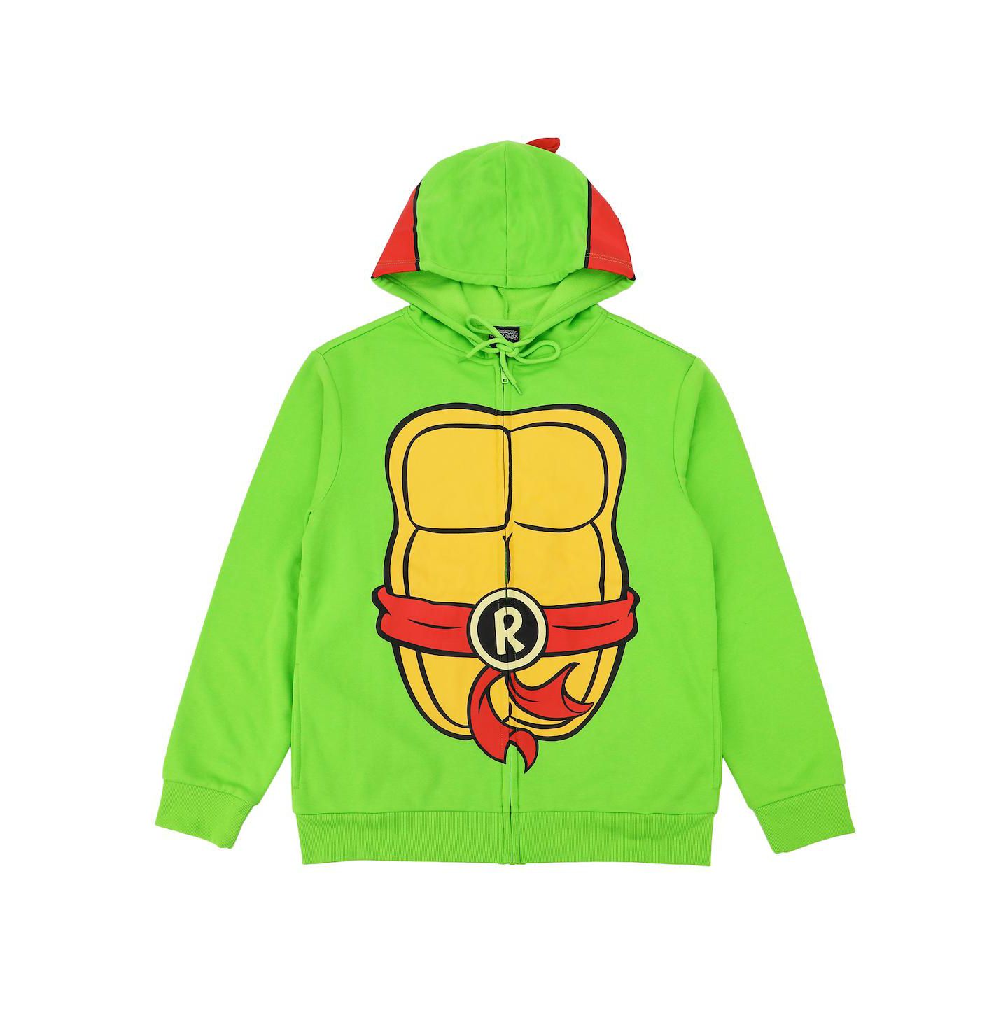 Мужское худи Teenage Mutant Ninja Turtles Raphael Long Sleeve Green Cosplay -Large, цвет: Зелёный — фото 1
