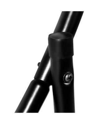 40-Inch Tubular Steel Log Hoop Firewood Storage Rack Holder Round Display